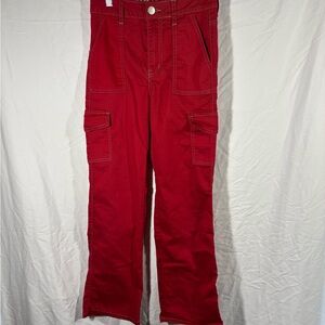 Red Cargo Pants